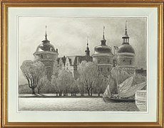 Drawing by Ferdinand Boberg, between 1915 and 1924