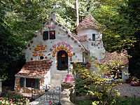 The Hansel and Gretel cottage at the Efteling theme park, the Netherlands