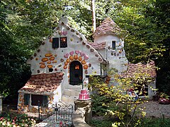 Hansel et Gretel dans le bois des Contes d'Efteling