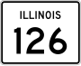 Illinois Route 126 marker