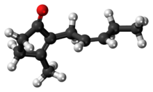 Ball-and-stick model of jasmone