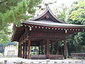 View of the domaden, a ceremonial hall used for traditional events and rituals at Kashihara-jingū.