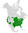 Aire de répartition du Crapet arlequin