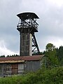 Fördergerüst des Medingschachts der Grube Bergwerkswohlfahrt des Erzbergwerks Grund