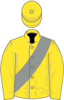Yellow, grey sash