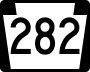 Pennsylvania Route 282 marker