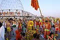 الناس في مهرجان الموسيقى Kazantip في عام 2007.