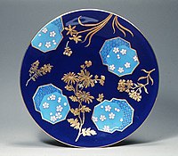 Porcelain plate influenced by Japonisme, 1881