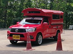 Red Songthaew, provides transport within the city