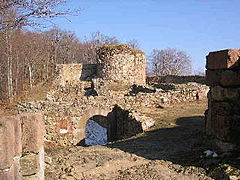 Ruine du château fort de Rougemont.