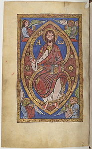 Miniature illustration from crypt of Limoges Cathedral (13th century)