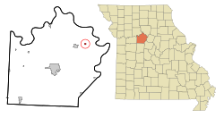 Location of Gilliam, Missouri