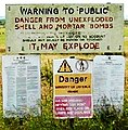 Warning sign, Salisbury Plain