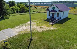 Town hall on County Road 119 northwest of St. Charles