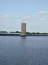 Oberbecken: See mit Auslaufbauwerk