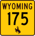 Wyoming Highway 175 marker