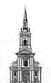 St. Werburgh's in 1808, showing the tower and steeple