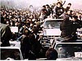 People accompanying Ayatollah Khomeini from Mehrabad to Behesht Zahra