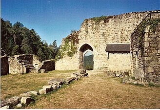 Les ruines du château.