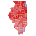 1998 Illinois Attorney General election results map by county