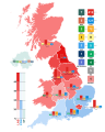 Résultats en voix par régions