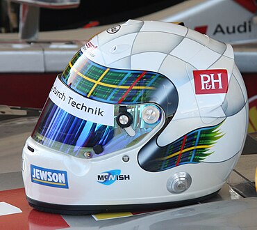 Capacete do escocês, Allan McNish.