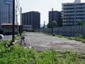 小野田水泥專用線廢線遺跡（2012年5月5日。現因住宅開發已消失）