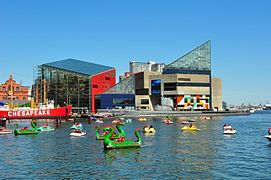 Baltimore is the home of the National Aquarium, one of the world's largest aquariums.