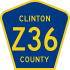 County Road Z36 marker