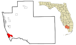 Location in Collier County and the state of Florida