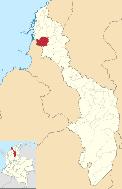 Location of the municipality and town of María La Baja in the Bolívar Department of Colombia