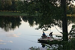 Fishing on Lake Shamsutdin, Birsky District