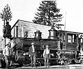 Engine No. 3 at the Nevada City depot, 1913