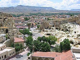 Hotels built inside cave-houses in Ürgüp