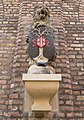 This lion used to be on the staircase and is visible in Gerrit Adriaensz Berckheyde painting of 1671