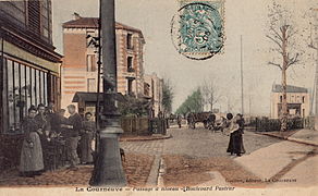 Le boulevard Pasteur était coupé par un passage à niveau, vers 1905.