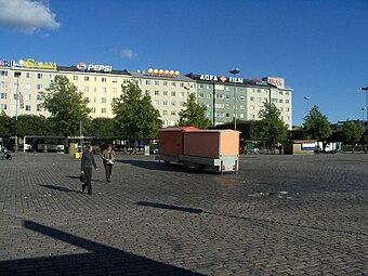 La place du marché de Hakaniemi.