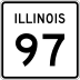 Illinois Route 97 marker