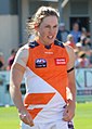 Jodie Hicks playing for GWS Giants in 2018