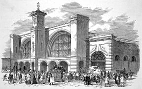La gare en 1852