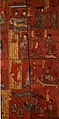 La piété filiale de Shun et le dévouement de ses épouses, 484. Panneau de paravent laqué de la tombe de Sima Jinlong, 80 × 20 cm. Musée de Datong, Shanxi[78]