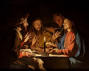 Supper at Emmaus with candlelight ♥ by Matthias Stom
