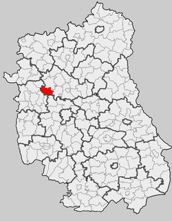 Location within the county and voivodeship