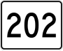 Route 202 marker