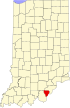 State map highlighting Floyd County