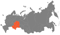 乌拉尔经济区在俄罗斯的位置