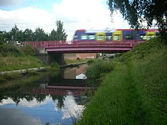 Midland Metro over Tame Valley Canal (C)