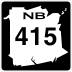 Route 415 marker