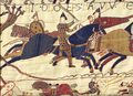 Image 39Depiction of the Battle of Hastings (1066) on the Bayeux Tapestry (from History of England)