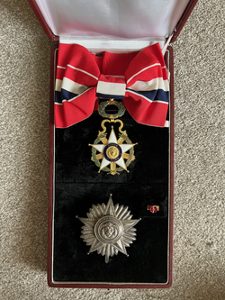 Paraguay Order of Merit Grand Cross set of insignia